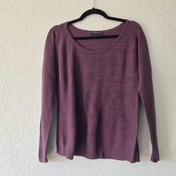 Peruvian connection XS Bundle of 2 Long Sleeve Cotton Knit Tops - Picture 2 of 9